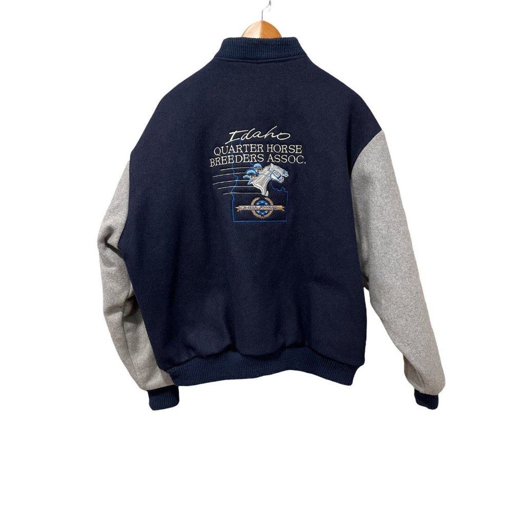 Vintage 90’s Idaho Quarter Horse Breeders Assoc. Wool XL Varsity Bomber Jacket